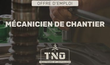 Offre d'emploi - Mécanicien de chantier