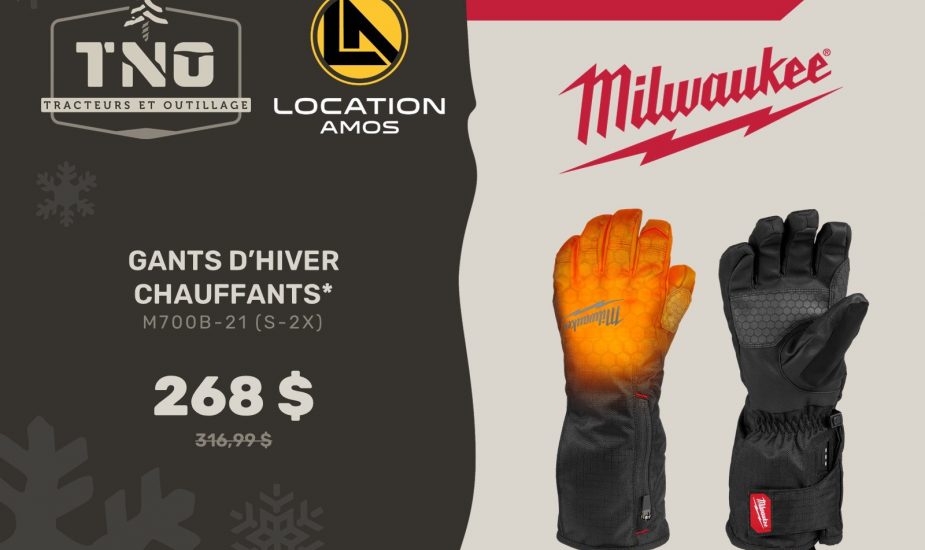 Gants Dhiver Chauffant Milwaukee M700 B 21
